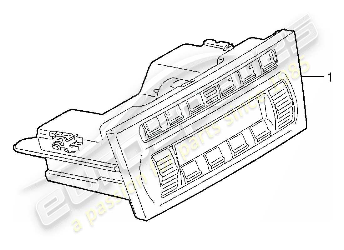 porsche boxster 987 (2007) control switch part diagram