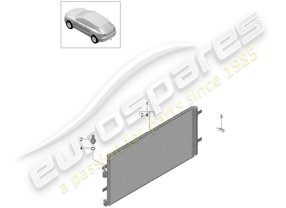 porsche macan (2015) capacitor part diagram