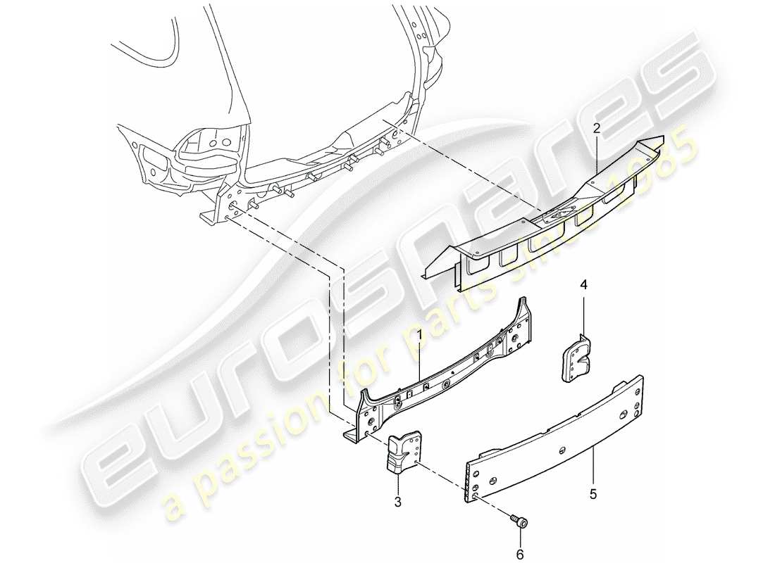 porsche cayenne e2 (2017) rear end part diagram