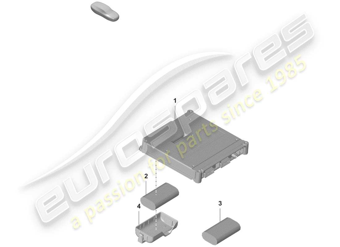 porsche 2020 control unit for emerg. call part diagram