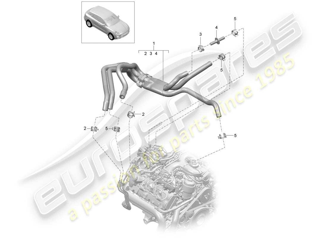 porsche macan (2018) fuel system part diagram