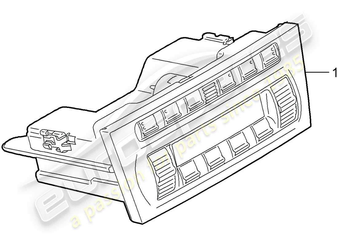 porsche cayman 987 (2007) control switch part diagram