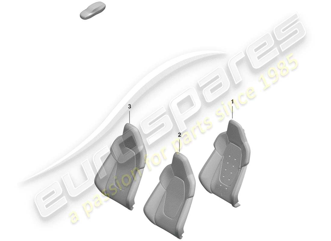 porsche 2019 foam part part diagram