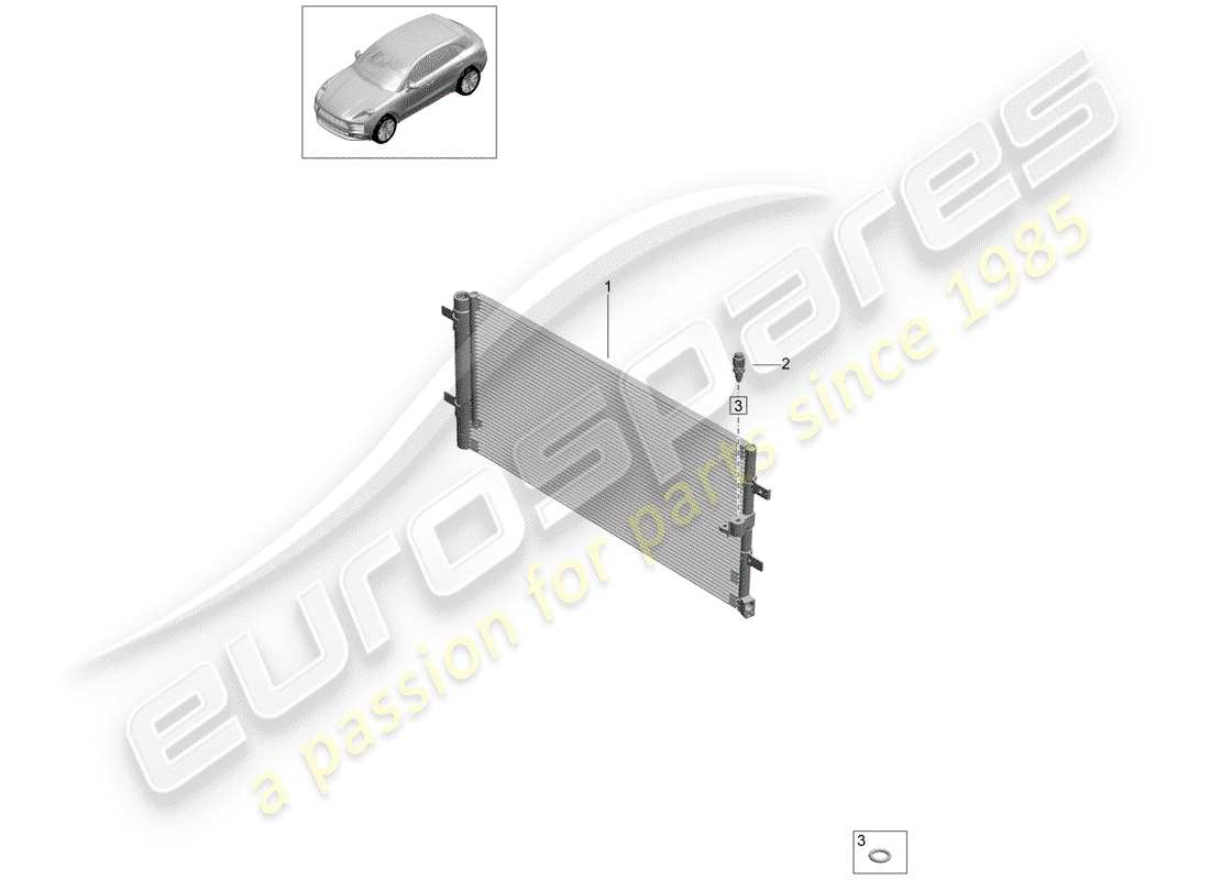 porsche macan (2020) capacitor part diagram