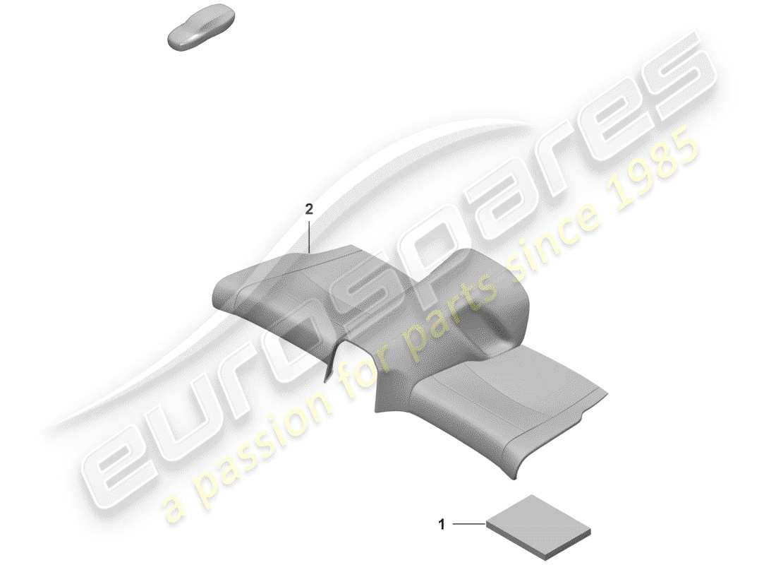 porsche 2020 foam part part diagram