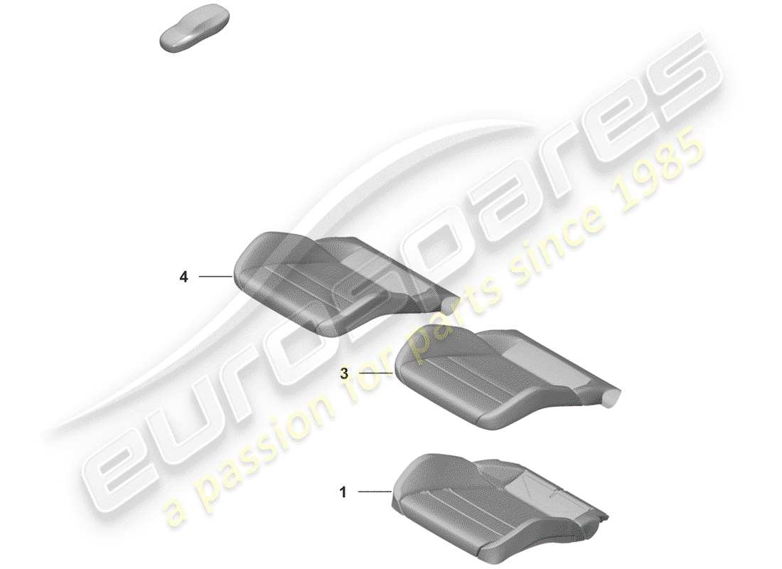 porsche 2019 foam part part diagram