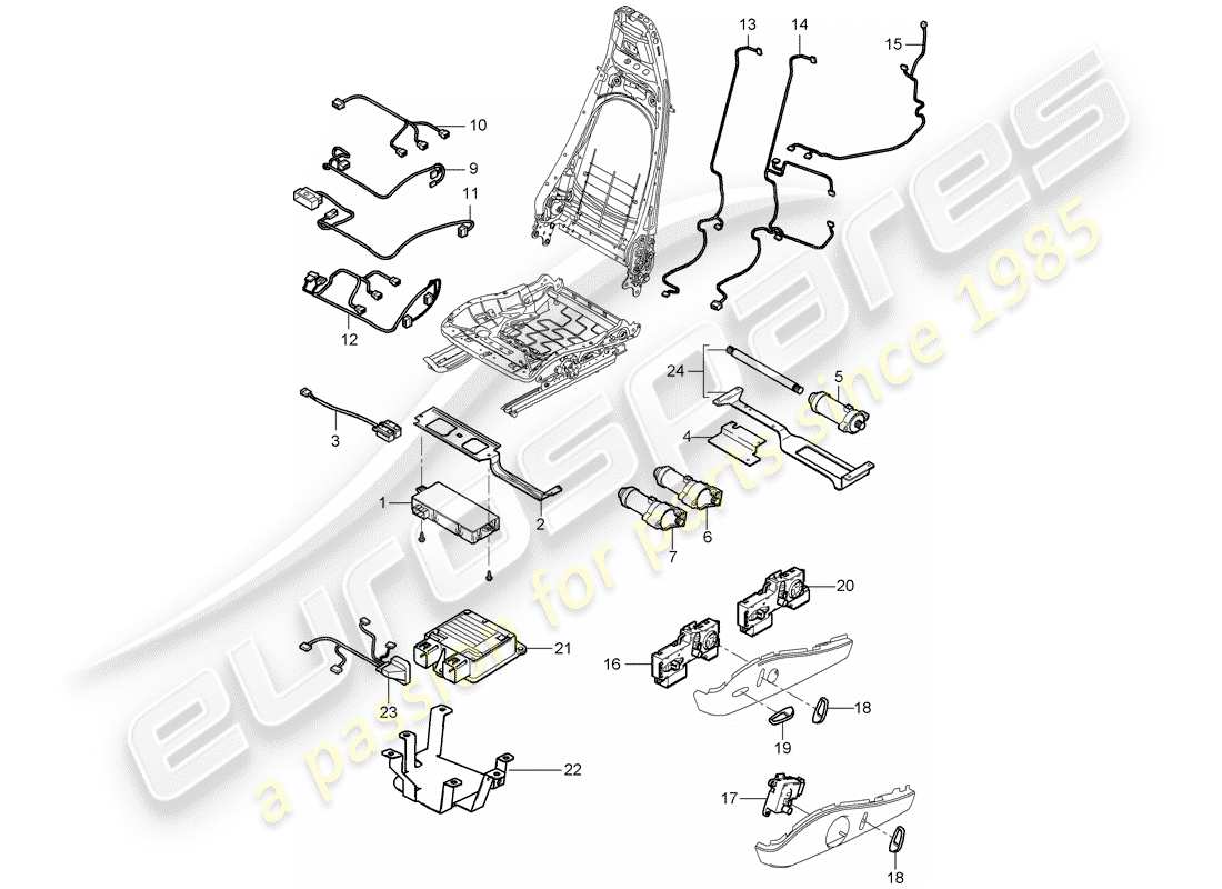 porsche cayman 987 (2007) wiring harnesses part diagram