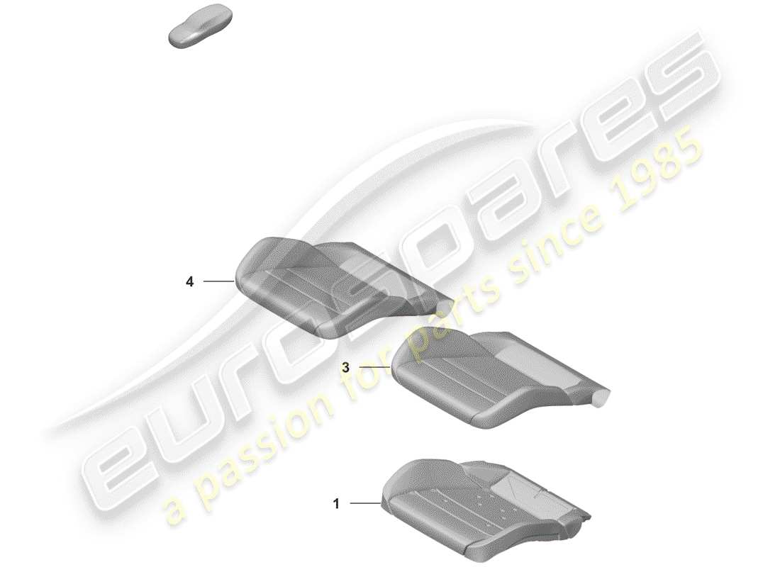 porsche 2019 foam part part diagram