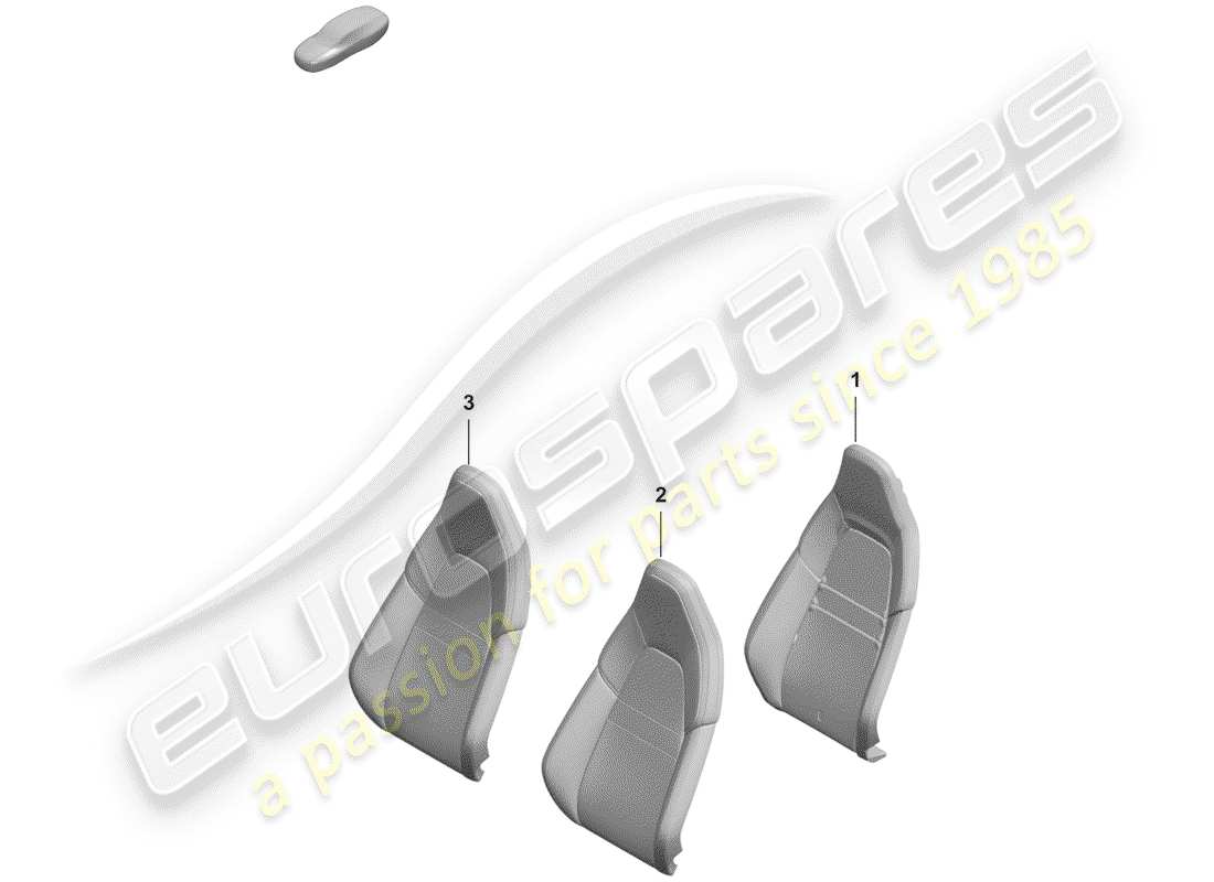 porsche 2019 foam part part diagram