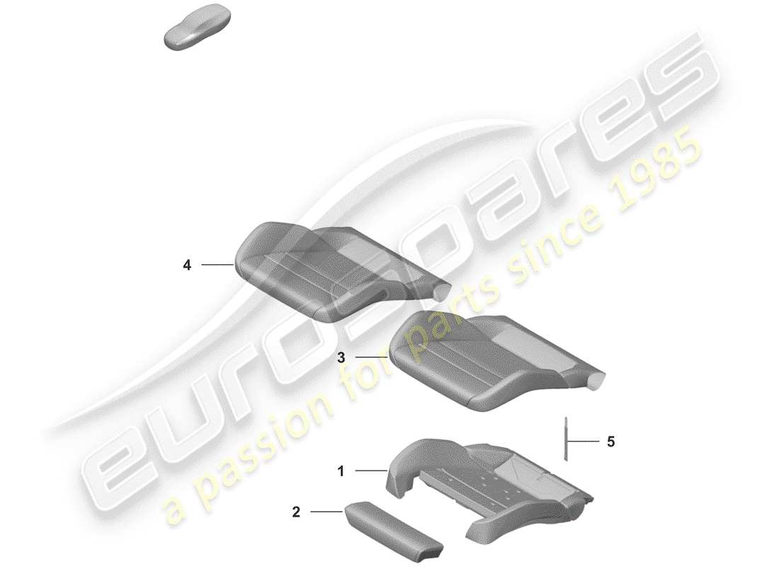 porsche 2020 foam part part diagram