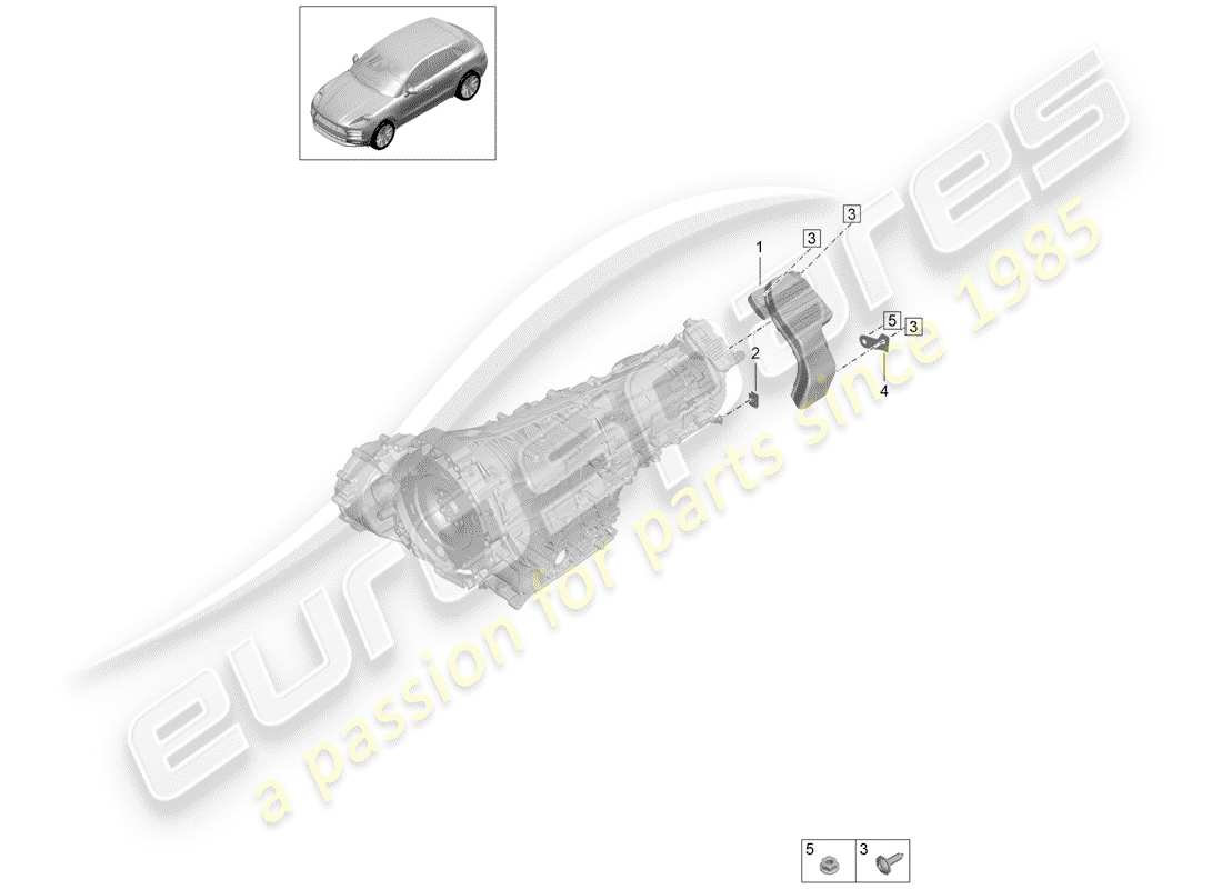 porsche macan (2019) air duct part diagram