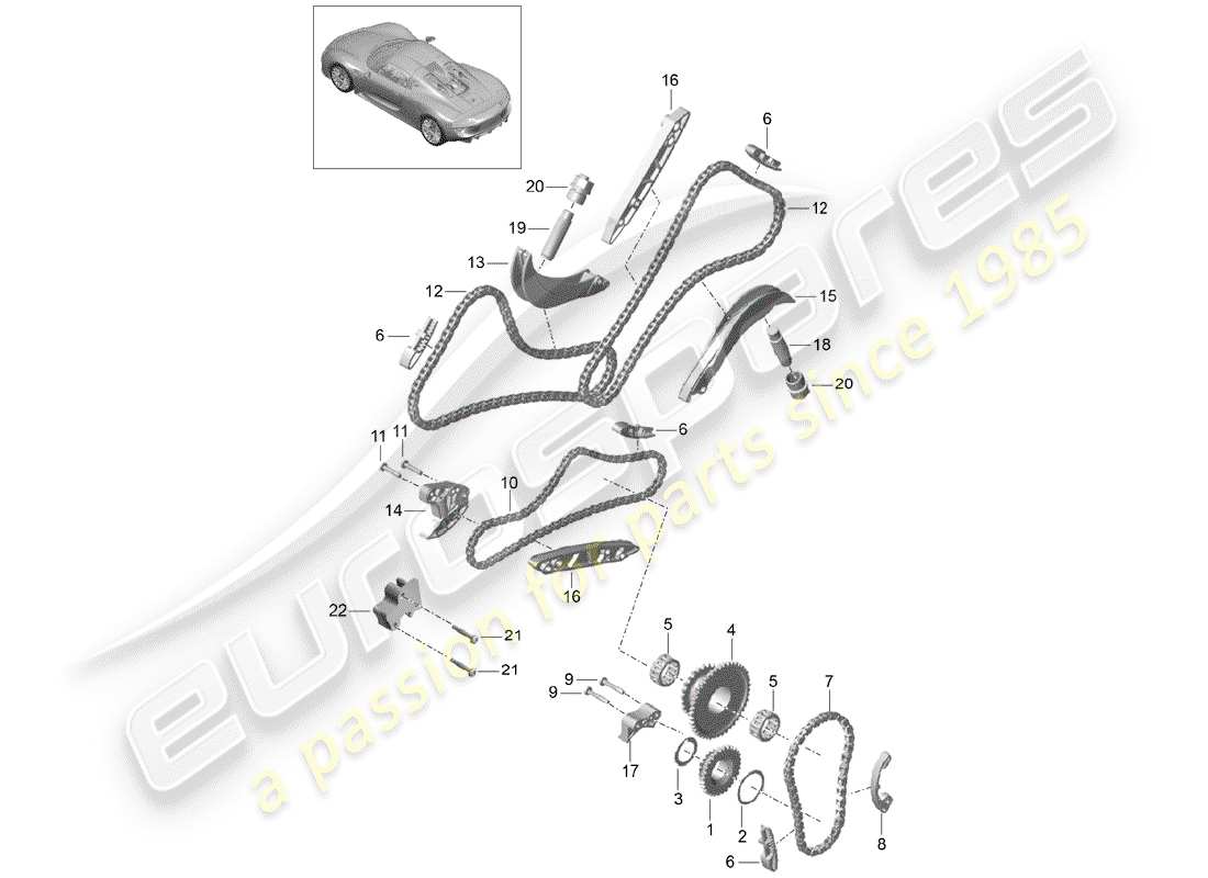 porsche 918 spyder (2015) valve control part diagram