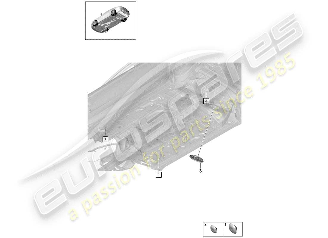 porsche panamera 971 (2020) plug part diagram