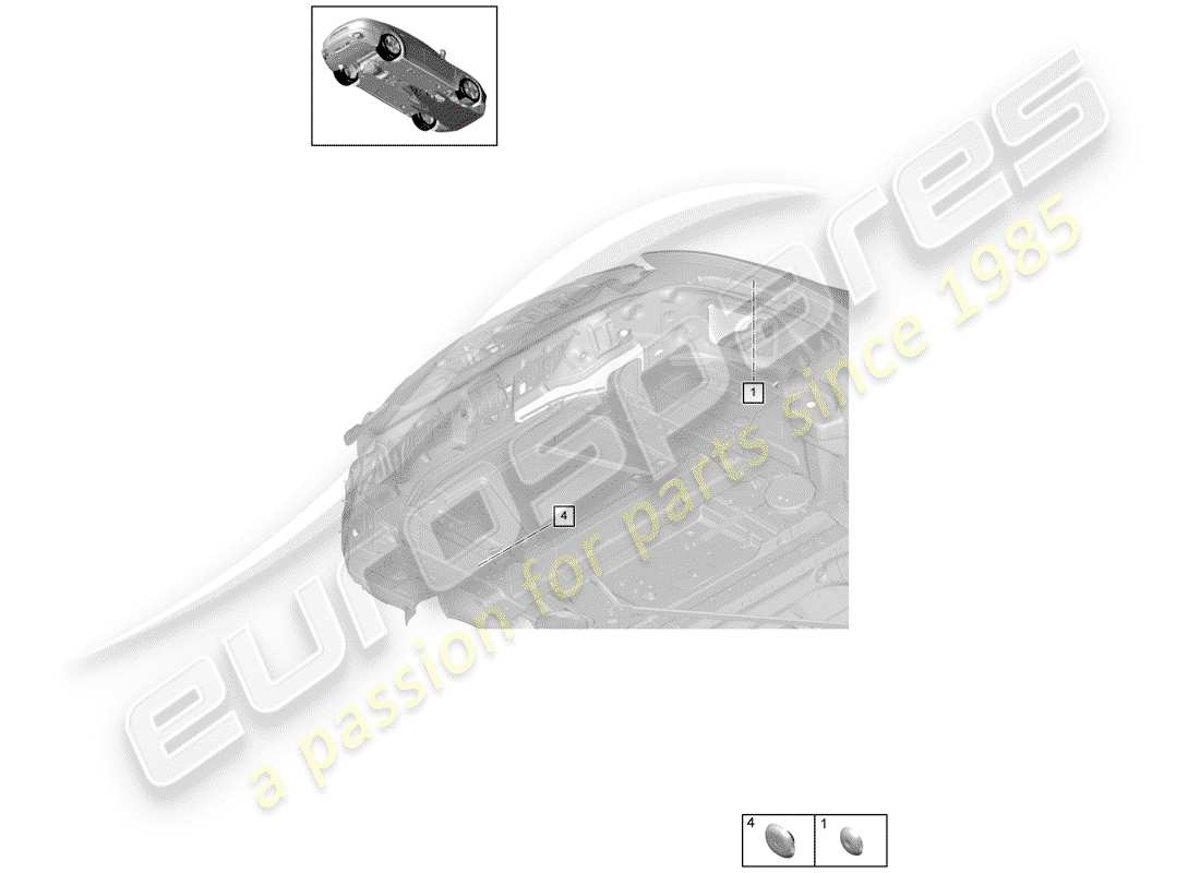 porsche panamera 971 (2020) plug part diagram