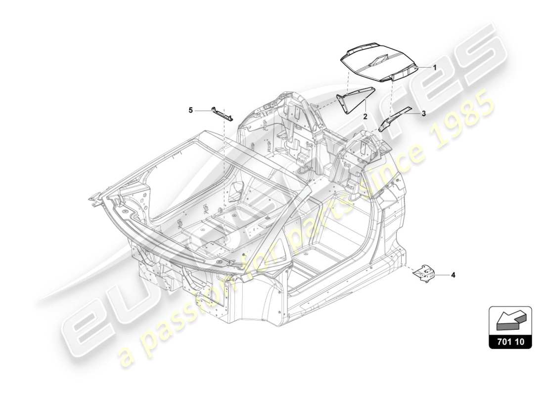 lamborghini centenario roadster (2017) frame part diagram