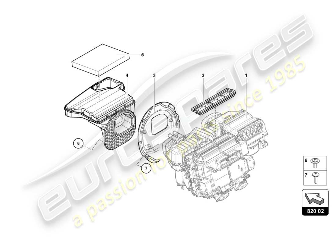 lamborghini centenario roadster (2017) air conditioning part diagram