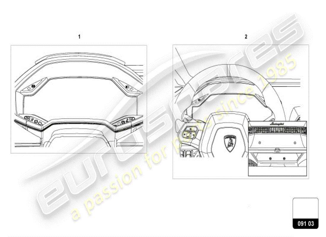 lamborghini huracan evo coupe (accessories) retrofit kit for dynamic navigation part diagram