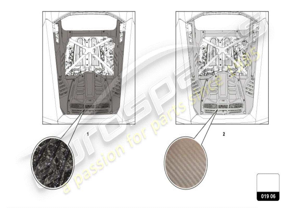 lamborghini huracan lp610-4 spider (accessories) engine cover part diagram