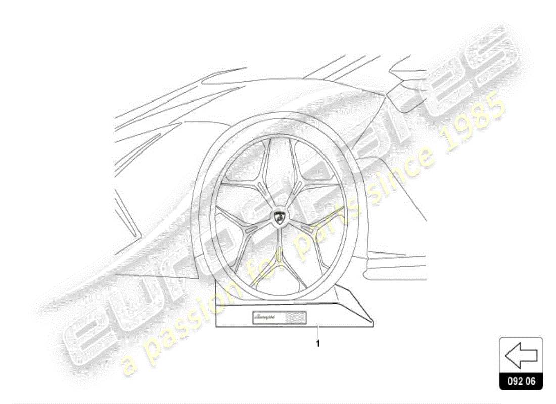 lamborghini huracan performante spyder (accessories) impact cushion part diagram