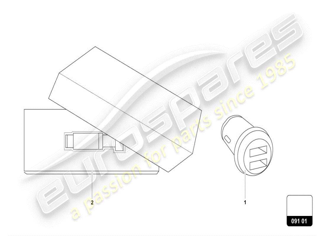 lamborghini urus (accessories) access.,infotainment,miscell. part diagram