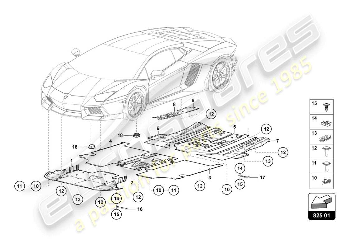 lamborghini lp700-4 coupe (2014) trim panel for frame lower section part diagram