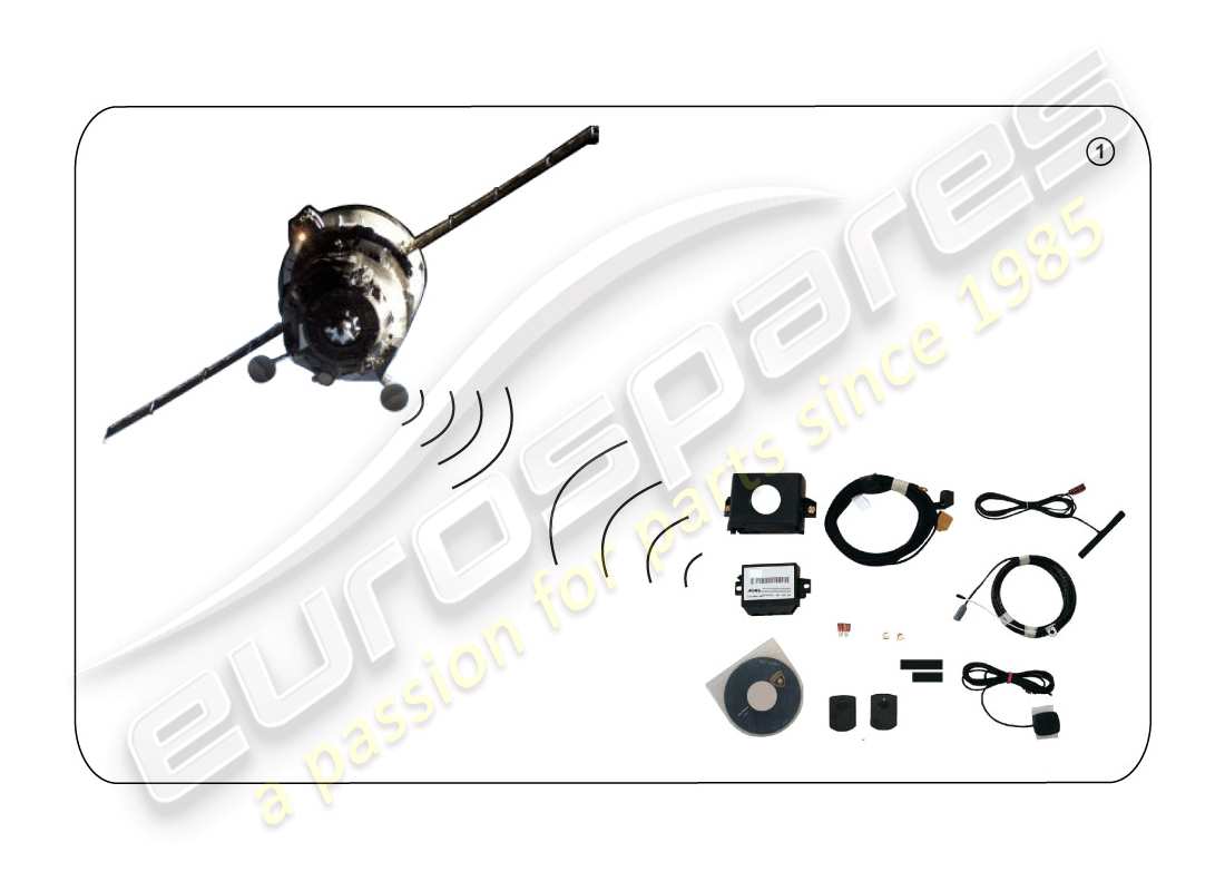 lamborghini huracan lp610-4 spider (accessories) installation kit for mobile navigation system -gps- part diagram