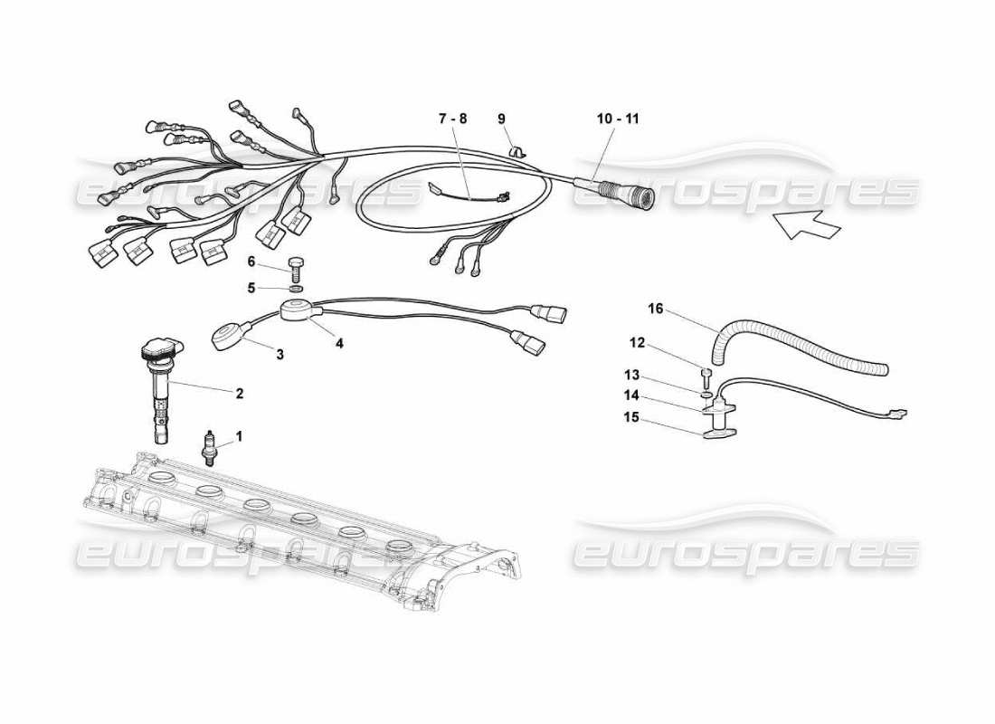 lamborghini murcielago lp670 system ignition part diagram