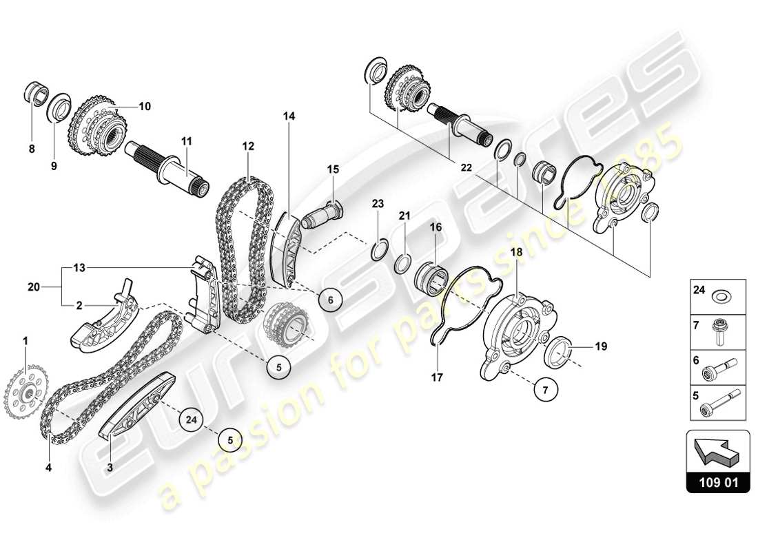 lamborghini lp720-4 coupe 50 (2014) timing chain part diagram