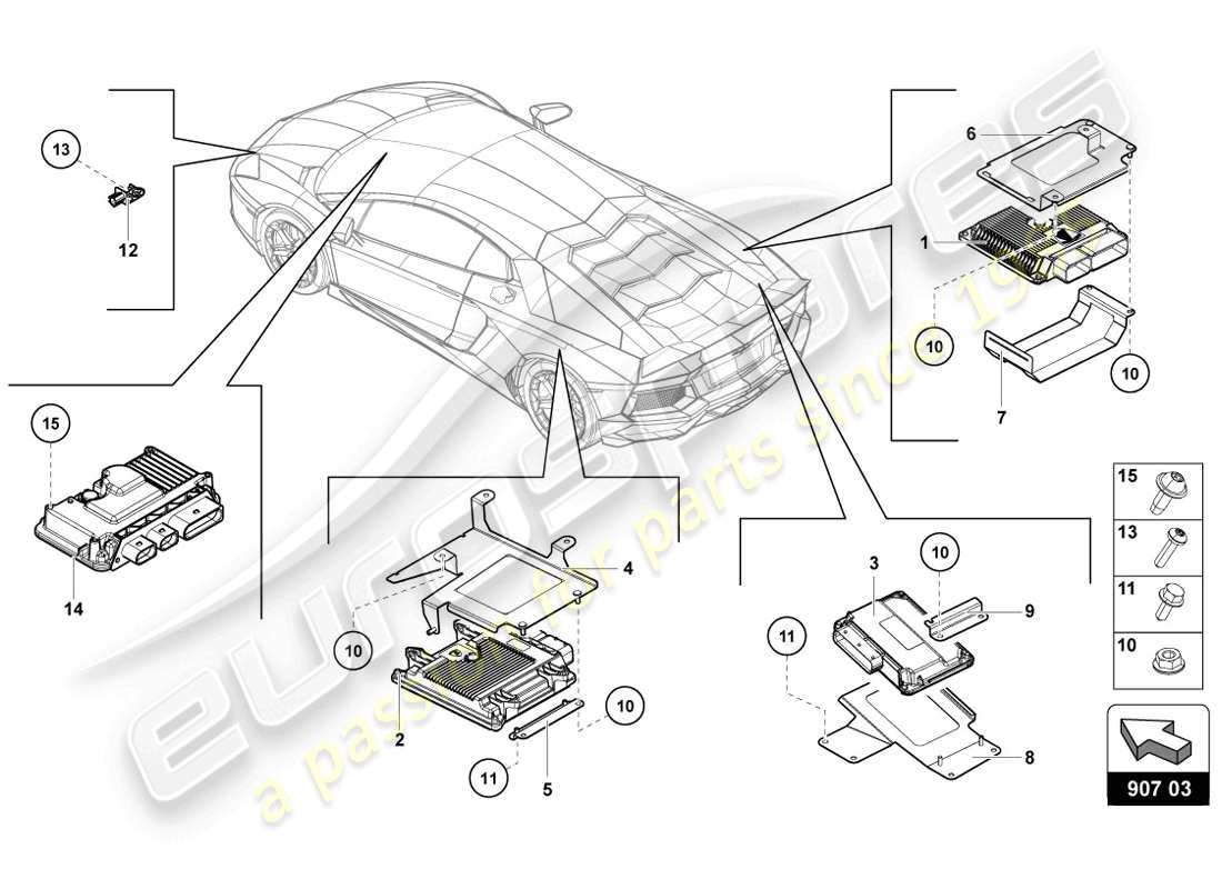 lamborghini lp720-4 coupe 50 (2014) electrics part diagram