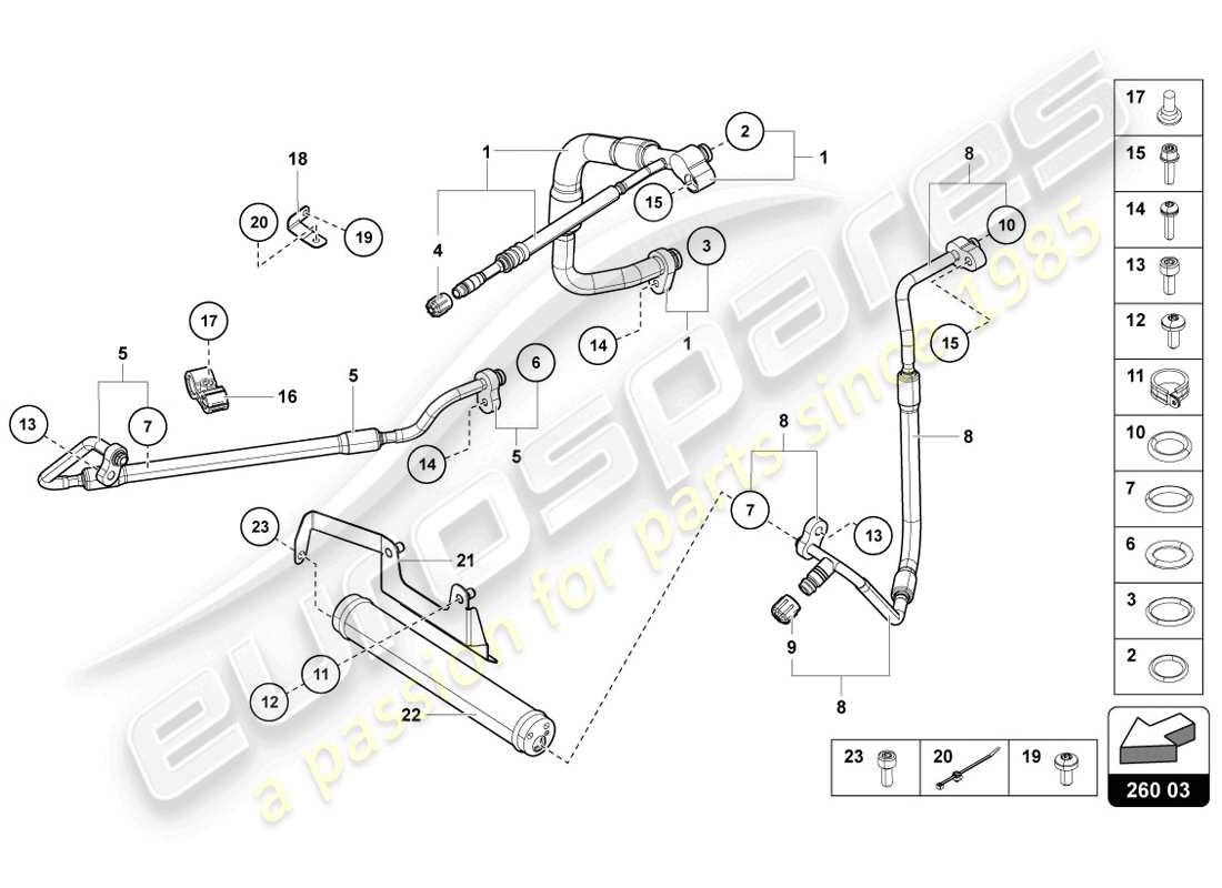 lamborghini lp720-4 coupe 50 (2014) a/c system with electronic regulation part diagram