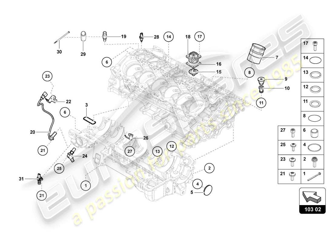 lamborghini lp740-4 s coupe (2019) oil sump part diagram