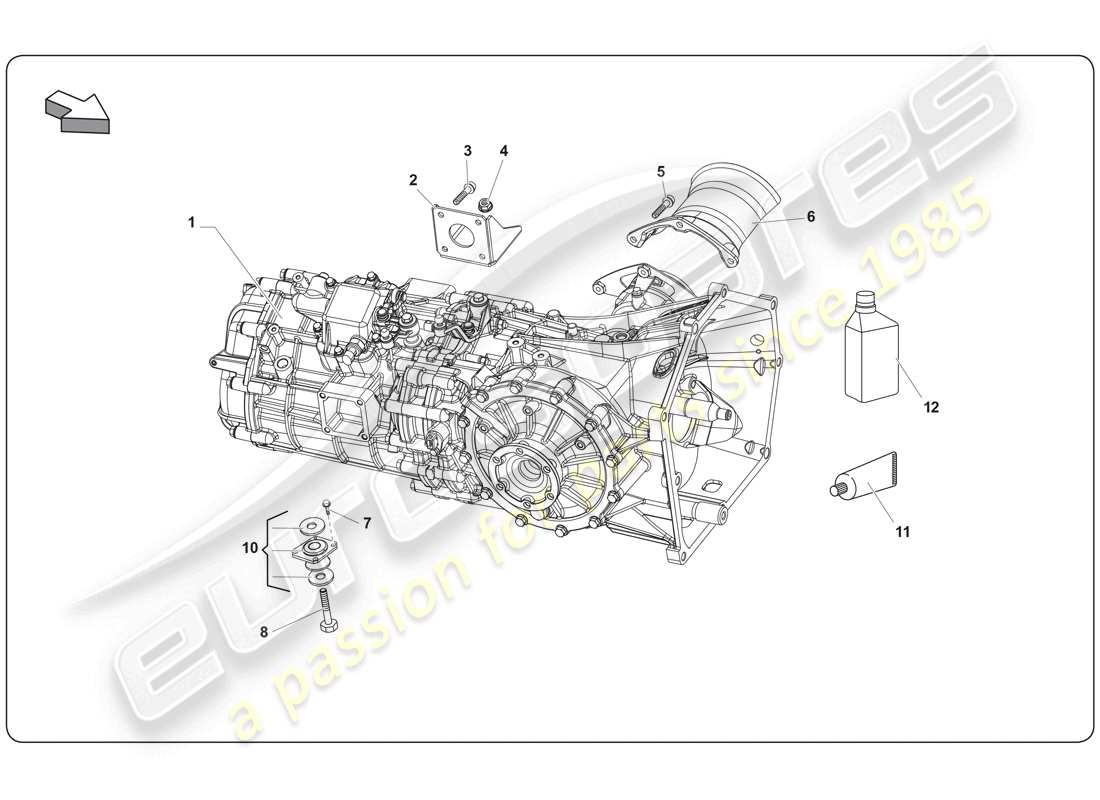 lamborghini super trofeo (2009-2014) assembly part diagram