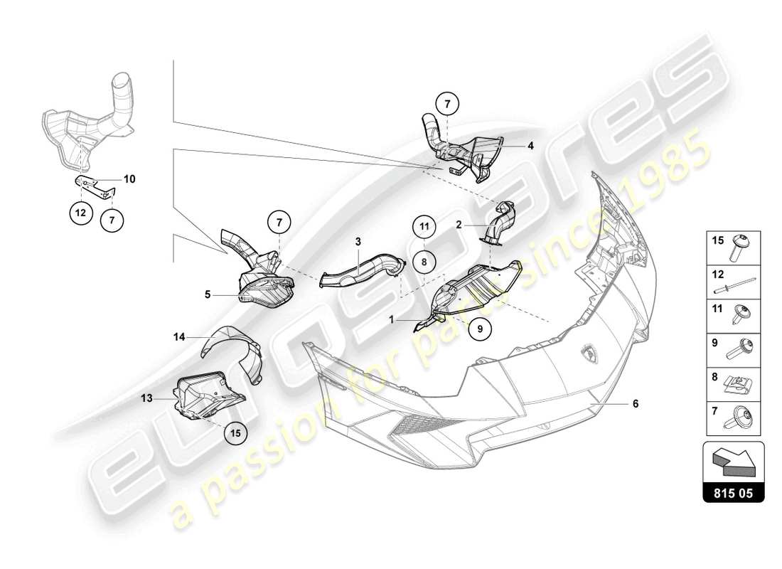 lamborghini lp770-4 svj roadster (2019) air duct cardboard part diagram