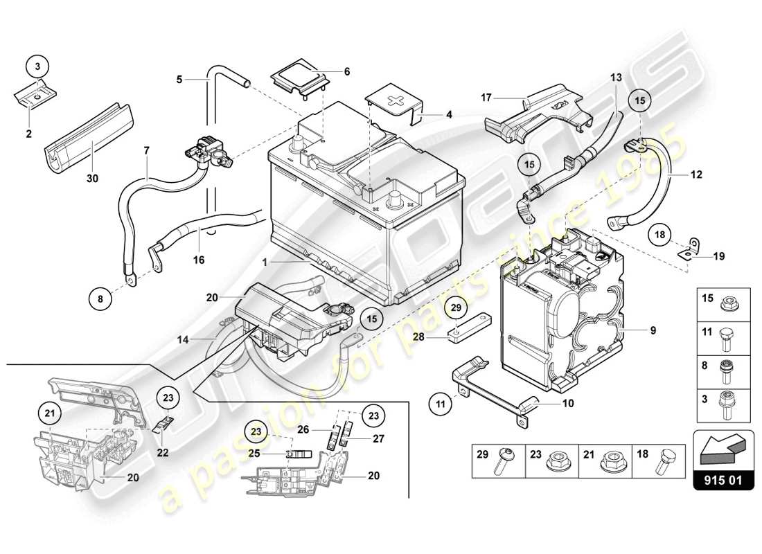 lamborghini lp720-4 coupe 50 (2014) battery part diagram