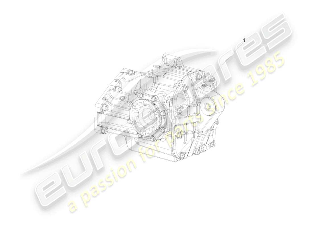 lamborghini murcielago coupe (2004) final drive, complete rear part diagram