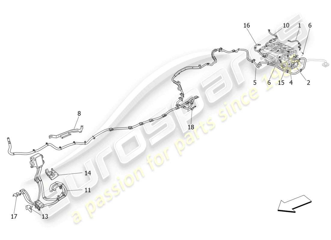 maserati ghibli fragment (2022) main wiring part diagram