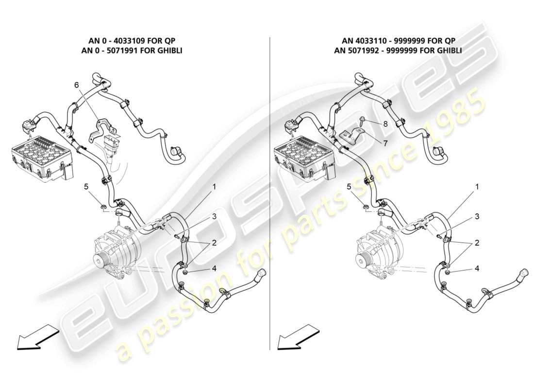 maserati quattroporte (2018) main wiring part diagram