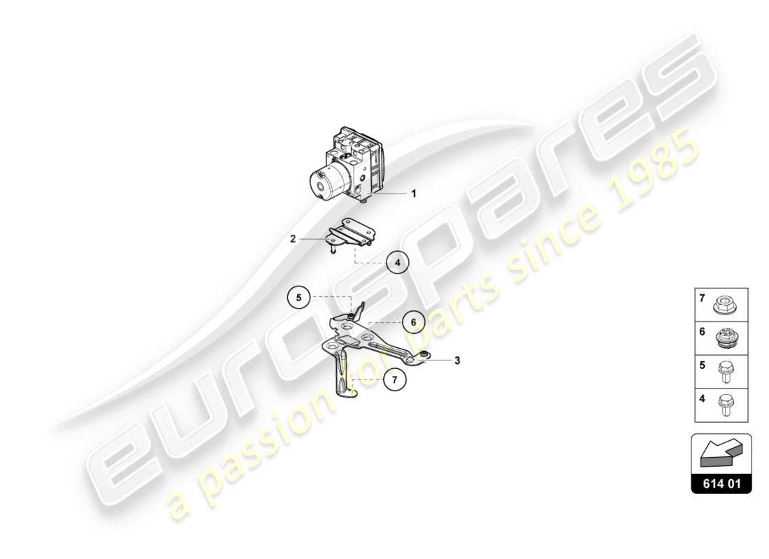 lamborghini lp610-4 coupe (2015) abs unit with control unit part diagram