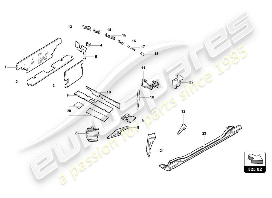 lamborghini lp610-4 spyder (2016) damping part diagram