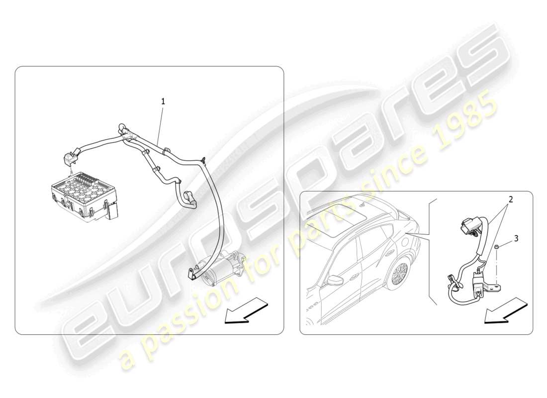 maserati levante gt (2022) main wiring part diagram