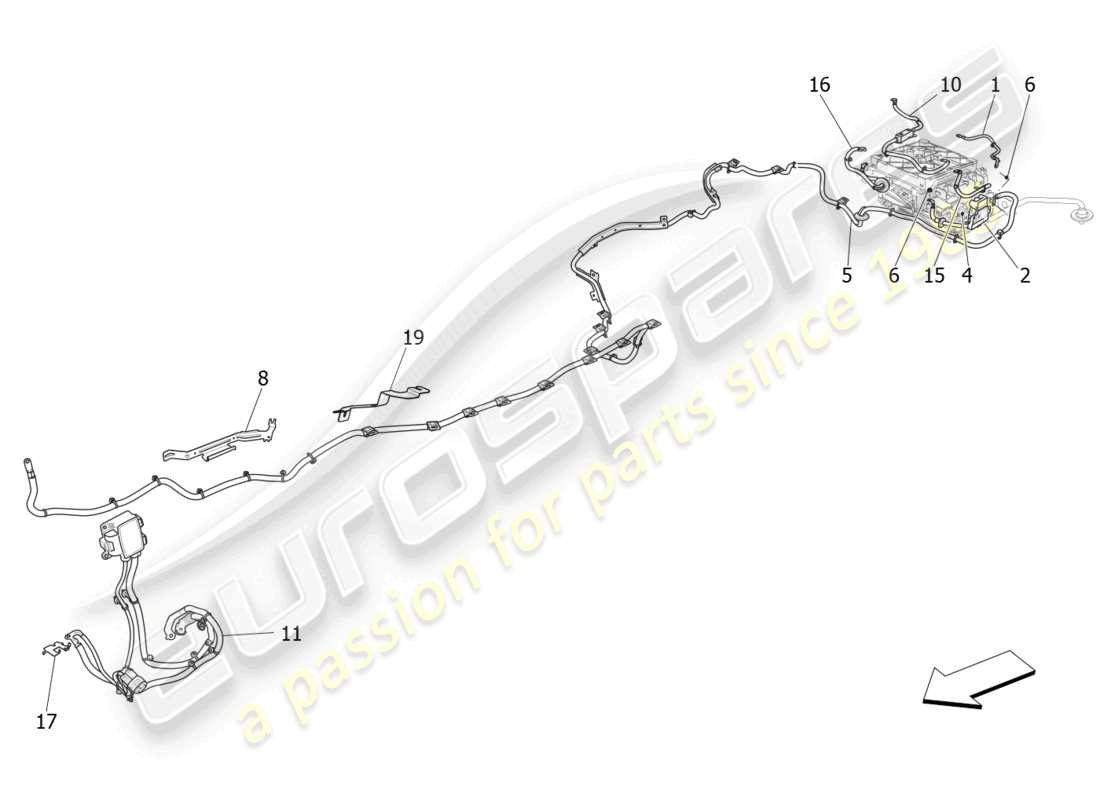 maserati levante gt (2022) main wiring part diagram