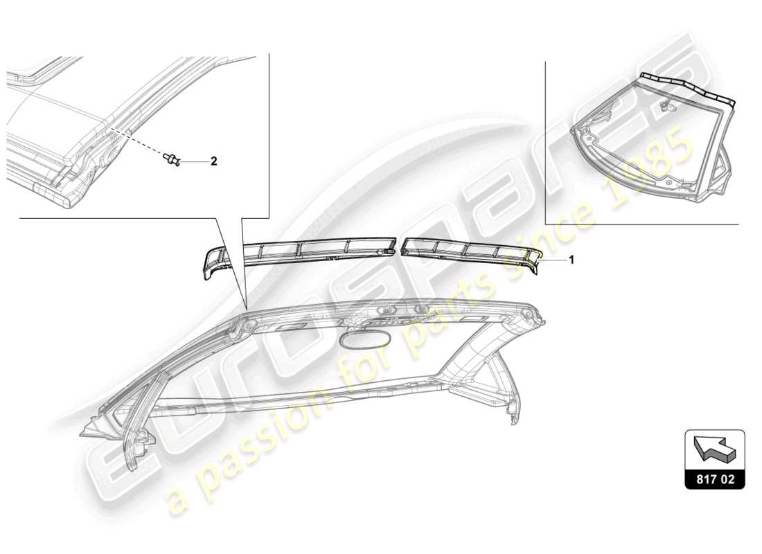 lamborghini lp720-4 roadster 50 (2015) windbreak part diagram