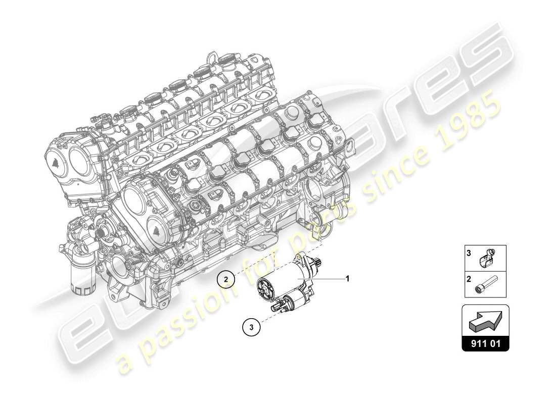 lamborghini lp720-4 coupe 50 (2014) starter part diagram