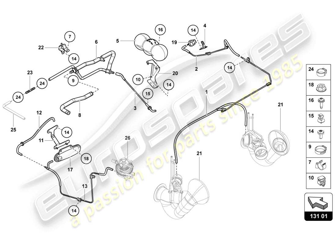 lamborghini lp720-4 coupe 50 (2014) vacuum system part diagram