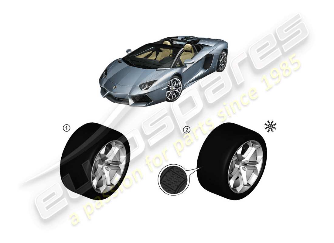 a part diagram from the lamborghini lp770-4 svj coupe (accessories) parts catalogue