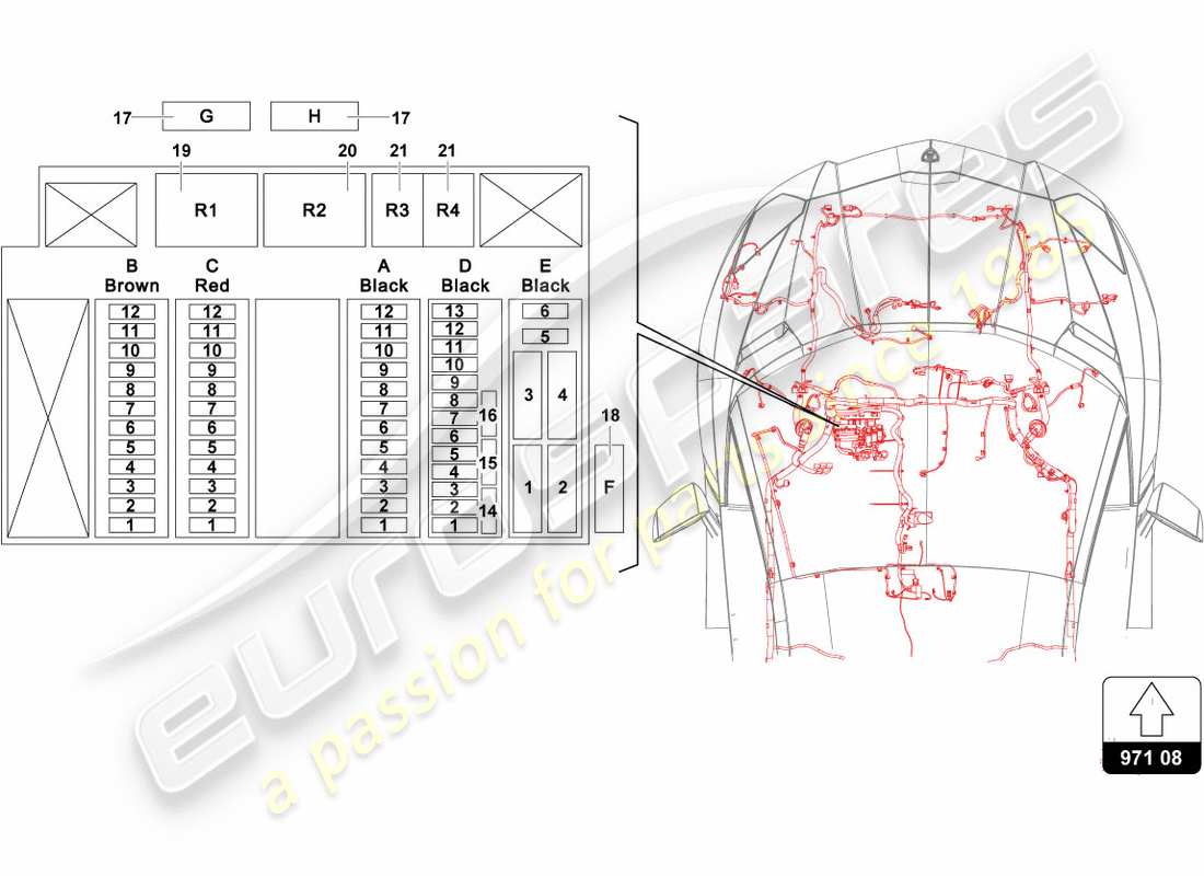 part diagram containing part number 4h0951253c