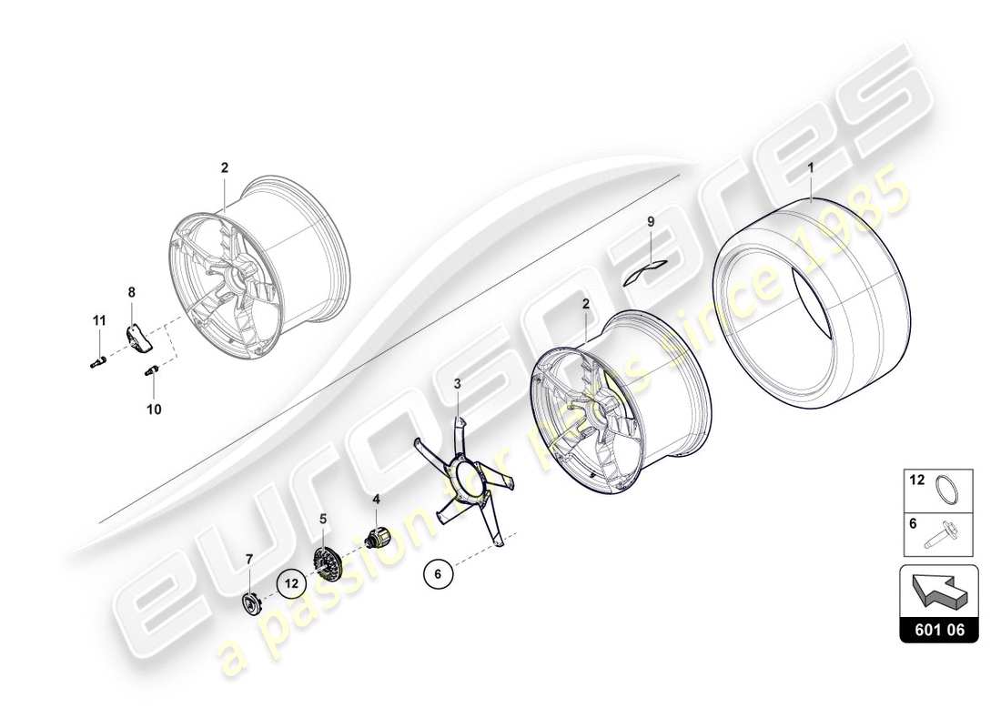 lamborghini centenario roadster (2017) wheels/tyres rear part diagram