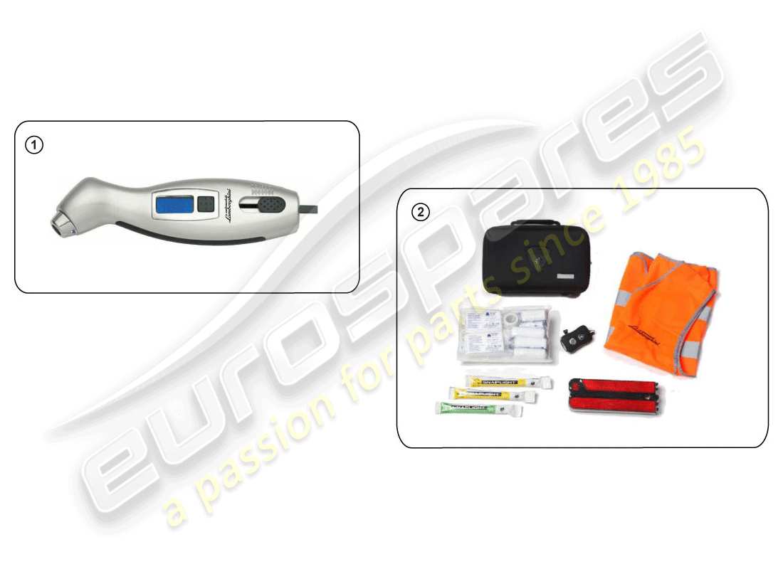 lamborghini huracan lp610-4 spider (accessories) security equipment part diagram