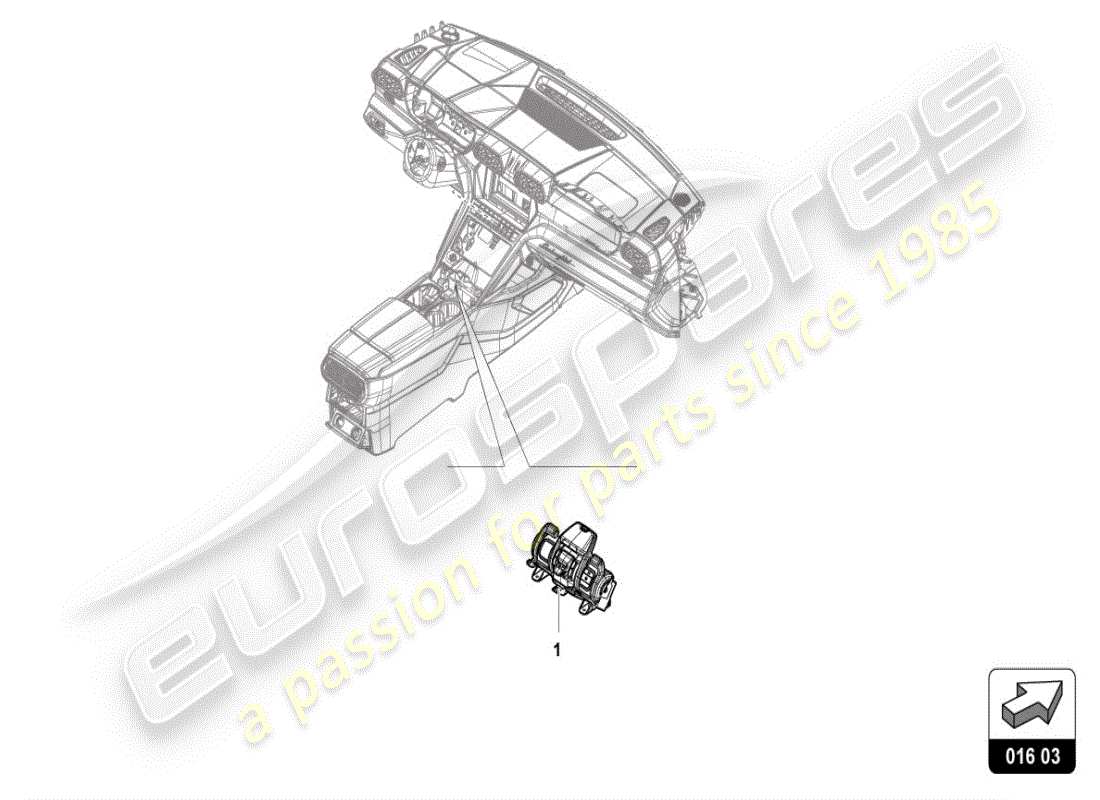 lamborghini urus (accessories) drive unit part diagram