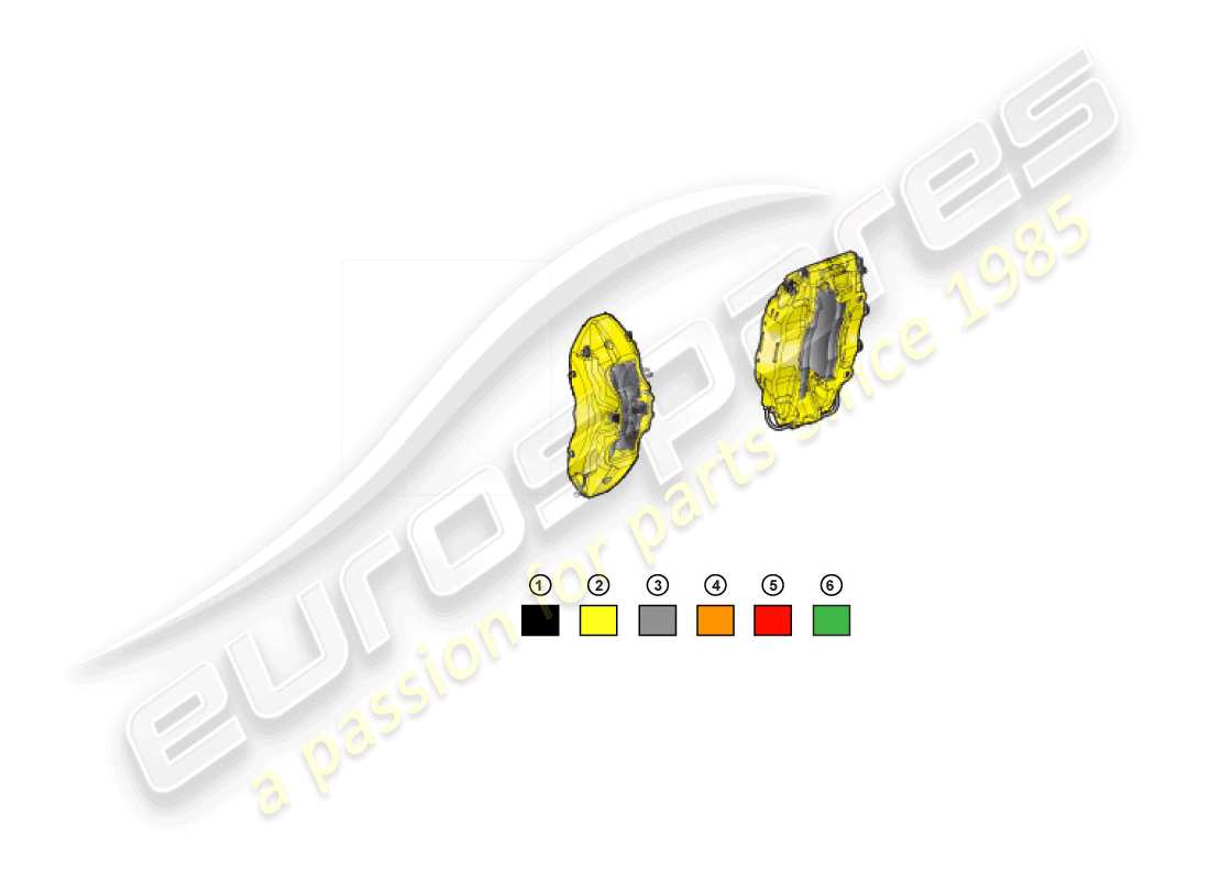 lamborghini huracan lp610-4 spider (accessories) brake calliper repair set part diagram